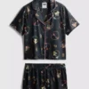 Bratz grafik desenli boyfriend kısa pijama