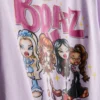 Bratz pamuklu desenli kısa pijama