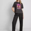 Bratz pamuklu leopar desenli pijamalar