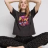 Bratz pamuklu leopar desenli pijamalar