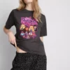 Bratz pamuklu leopar desenli pijamalar