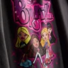 Bratz pamuklu leopar desenli pijamalar