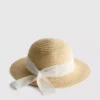 Broderie anglaise dokuma şapka