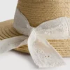 Broderie anglaise dokuma şapka