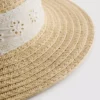 Broderie anglaise dokuma şapka