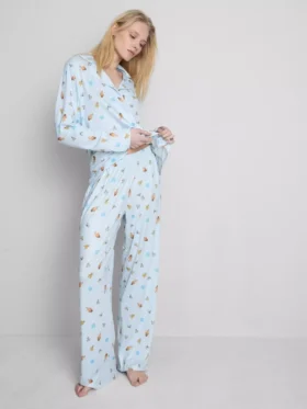 Buz Devri desenli boyfriend pijamalar