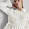 Büzgülü peplum etekli bluz Büzgülü peplum etekli bluz