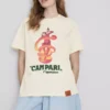 Campari pamuklu bisiklet yaka tişört Campari pamuklu bisiklet yaka tişört
