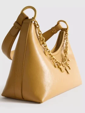 Charm detaylı omuz çantası