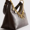 Charm detaylı omuz çantası