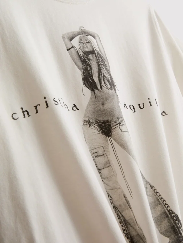 Christina Aguilera Pamuklu Müzik Tişörtü Christina Aguilera Pamuklu Müzik Tişörtü