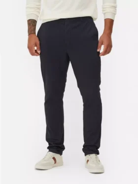 Dar kesim streç chino pantolon