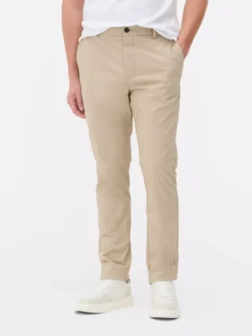 Dar kesim streç chino pantolon