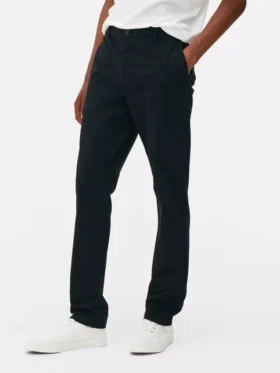Dar kesim streç chino pantolon