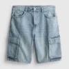 Denim kargo şort Denim kargo şort