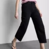 Denim kısa paça geniş bacaklı jean Denim kısa paça geniş bacaklı jean