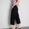 Denim kısa paça geniş bacaklı jean Denim kısa paça geniş bacaklı jean