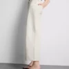 Denim kısa paça geniş bacaklı jean
