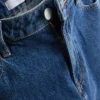 Denim kısa paça geniş bacaklı jean Denim kısa paça geniş bacaklı jean
