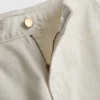 Denim kısa paça geniş bacaklı jean