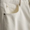 Denim kısa paça geniş bacaklı jean