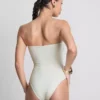 Deniz kabuğu detaylı bandeau mayo Deniz kabuğu detaylı bandeau mayo