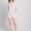 Desenli kısa erkek tarzı pijama Desenli kısa erkek tarzı pijama
