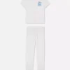 Desenli kısa kollu pijama takımı Desenli kısa kollu pijama takımı