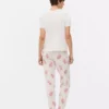 Desenli kısa kollu pijama takımı Desenli kısa kollu pijama takımı