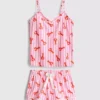 Desenli kısa pijama Desenli kısa pijama