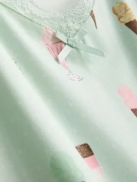 Desenli kısa pijama Desenli kısa pijama