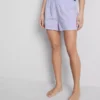 Desenli pamuklu pijama şortu Desenli pamuklu pijama şortu