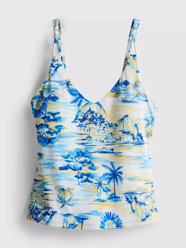 Desenli tankini üstü Desenli tankini üstü