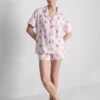 Desenli teddy boyfriend kısa pijama Desenli teddy boyfriend kısa pijama