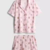 Desenli teddy boyfriend kısa pijama Desenli teddy boyfriend kısa pijama