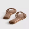 Diamanta örgülü mules sandaletler