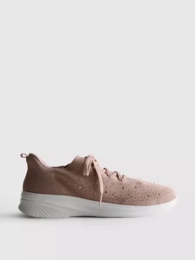 Diamante detaylı slip-on sneakerlar