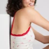 Dikişsiz baskılı kısa pijama cami Dikişsiz baskılı kısa pijama cami