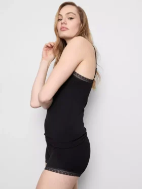 Dikişsiz cami şortlu pijama