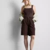 Dikişsiz kare yakalı bodysuit Dikişsiz kare yakalı bodysuit