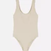 Dikişsiz nervürlü bodysuit Dikişsiz nervürlü bodysuit