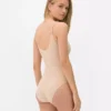Dikişsiz, yuvarlak yakalı korseyi ve toparlayıcı iç giyim bodysuit Dikişsiz, yuvarlak yakalı korseyi ve toparlayıcı iç giyim bodysuit