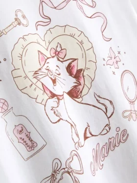 Disney’in Aristokediler filminden Marie karakterli grafik pijamalar