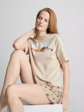 Disney’in Buz Devri pamuklu desenli kısa pijama