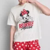 Disney’in Minnie Mouse pamuklu desenli pijamaları Disney’in Minnie Mouse pamuklu desenli pijamaları