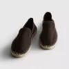 Düşük bilekli örme espadril