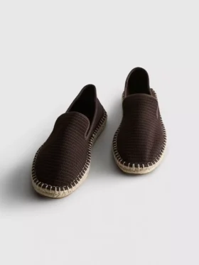 Düşük bilekli örme espadril