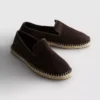 Düşük bilekli örme espadril