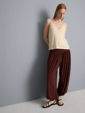 Dökümlü harem pantolon