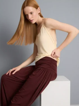 Dökümlü harem pantolon